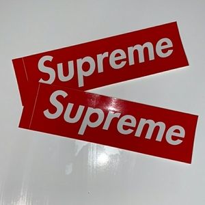 2 supreme stickers